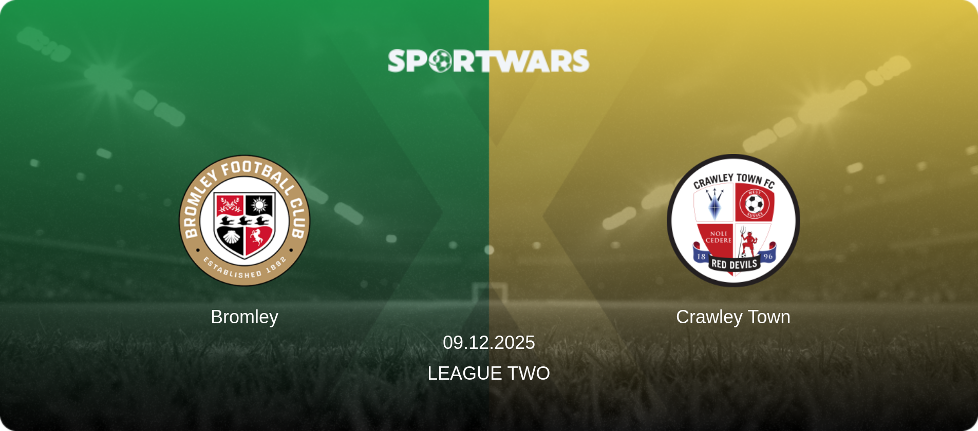 Bromley — Crawley Town, 09.12.2025 — League Two (match preview)