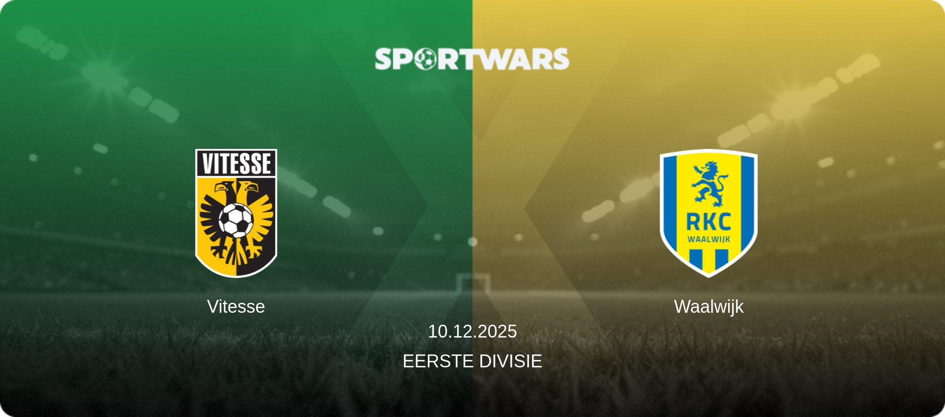 Vitesse — Waalwijk, 10.12.2025 — Eerste Divisie (match preview)