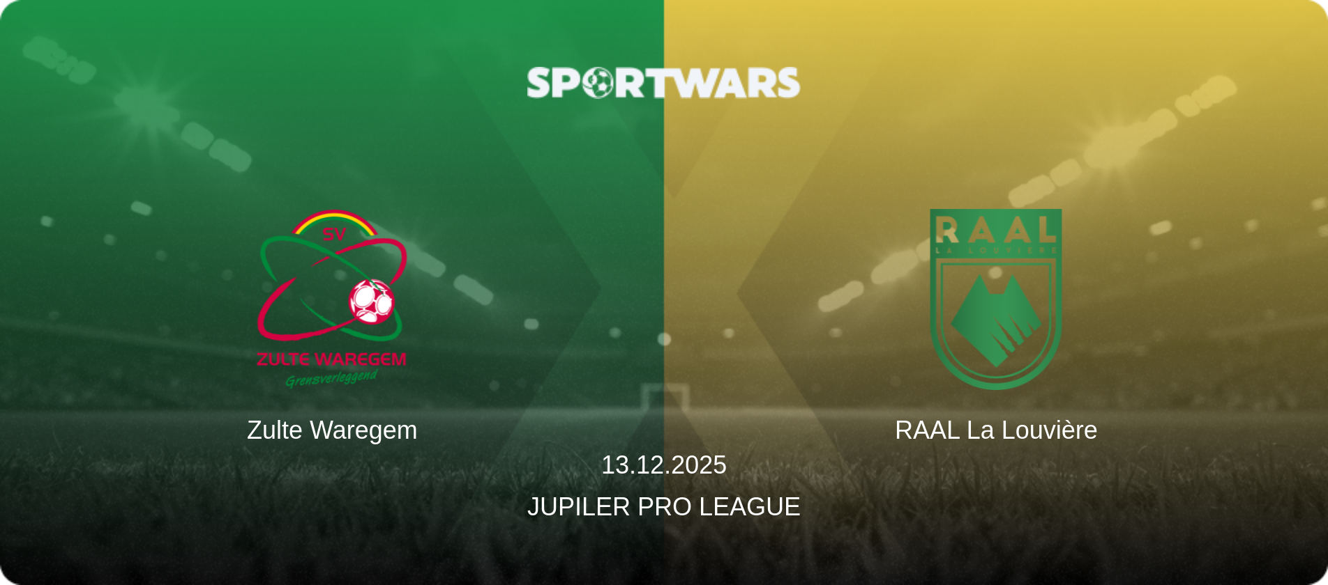 Zulte Waregem — RAAL La Louvière, 13.12.2025 — Jupiler Pro League (match preview)