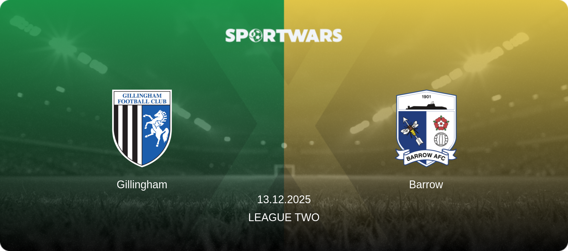 Gillingham — Barrow, 13.12.2025 — League Two (match preview)