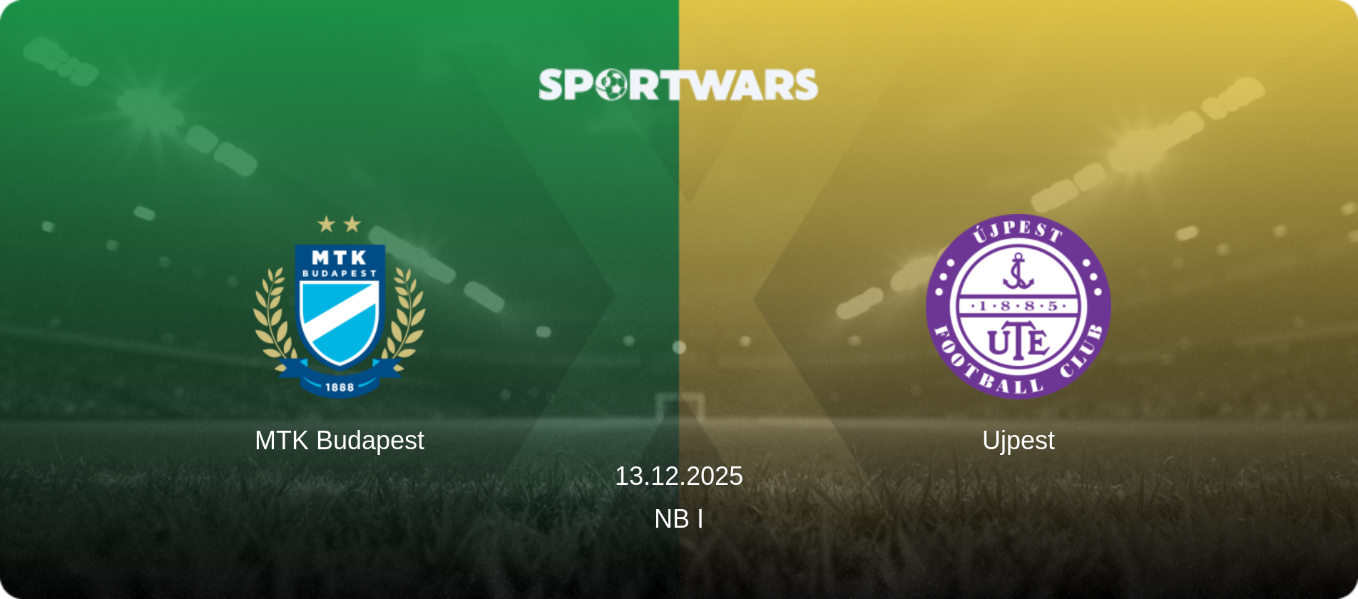 MTK Budapest — Ujpest, 13.12.2025 — NB I (match preview)