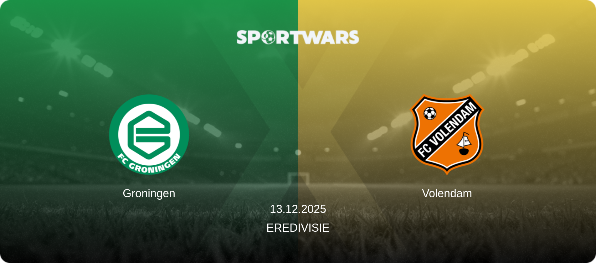 Groningen — Volendam, 13.12.2025 — Eredivisie (match preview)