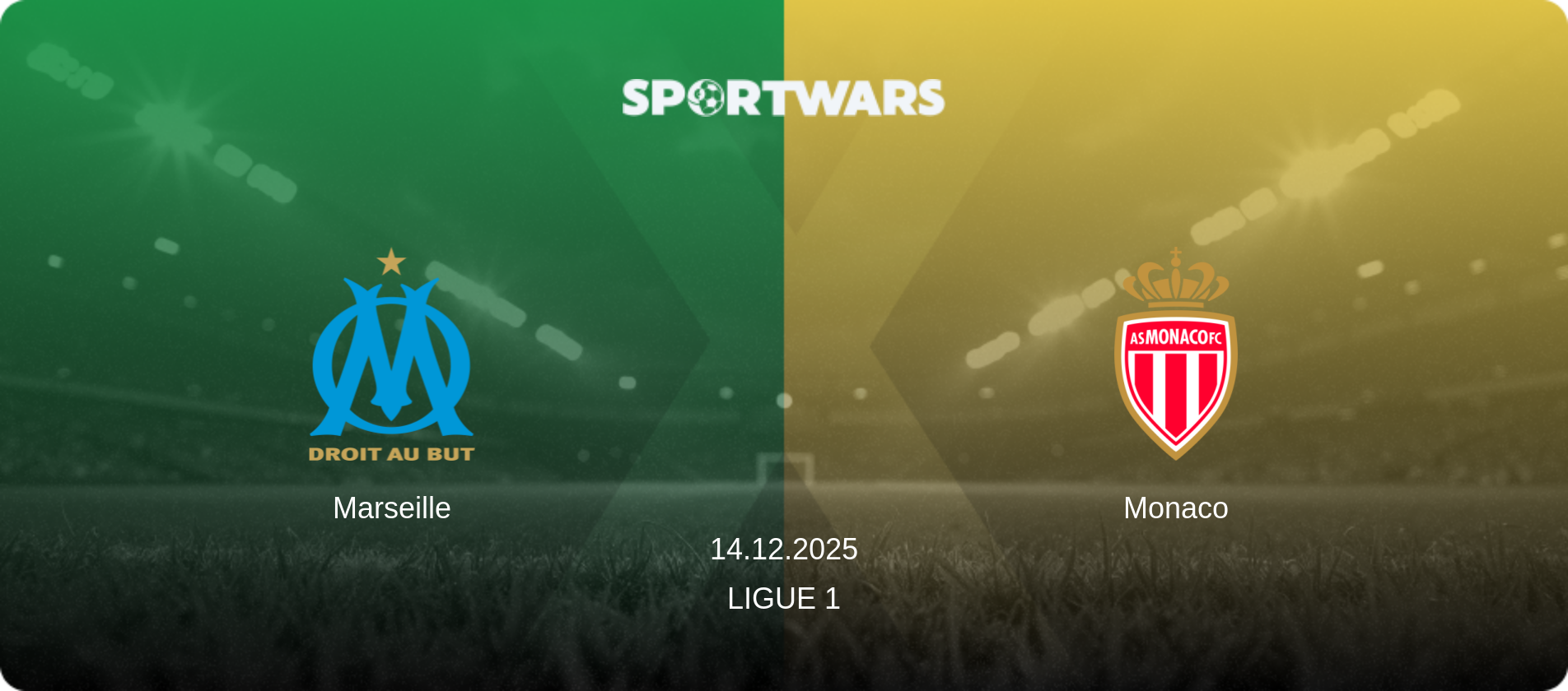 Marseille — Monaco, 14.12.2025 — Ligue 1 (match preview)