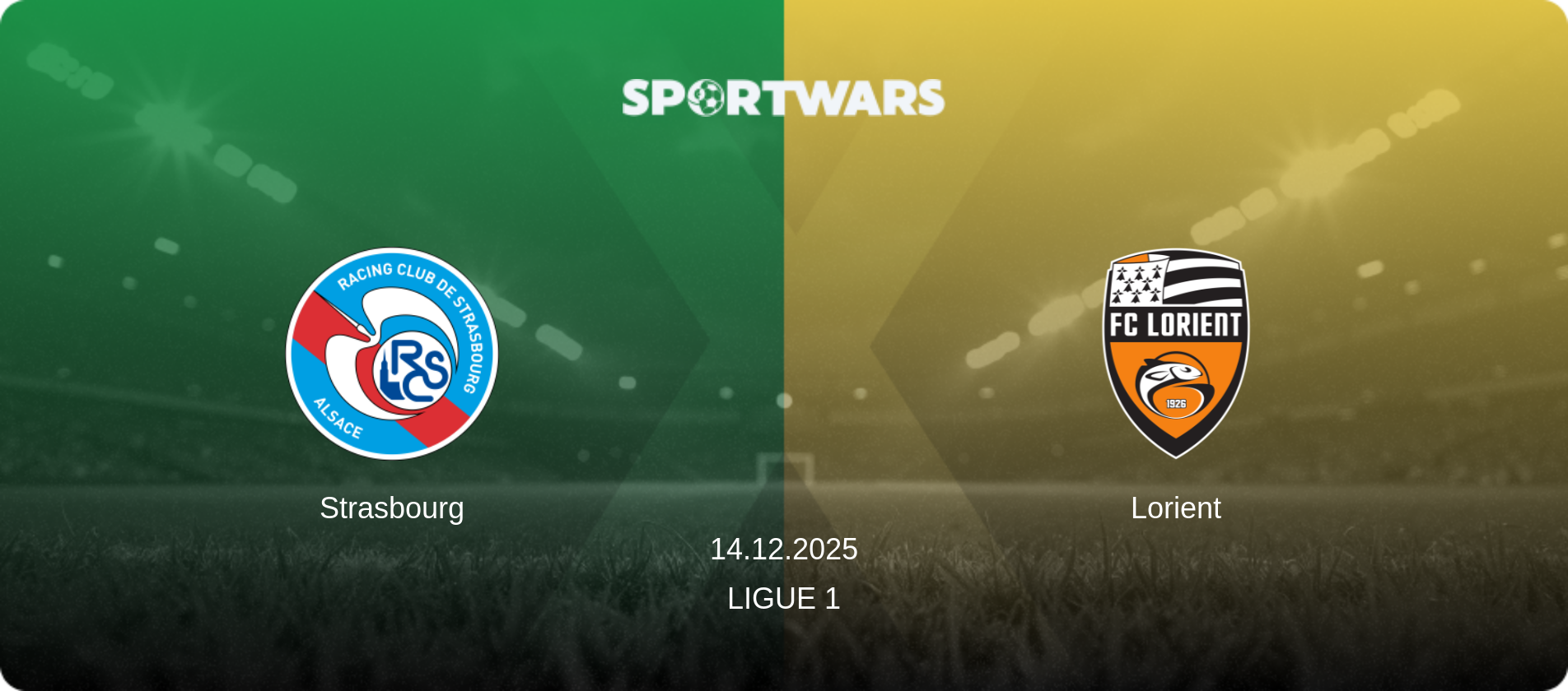 Strasbourg — Lorient, 14.12.2025 — Ligue 1 (match preview)