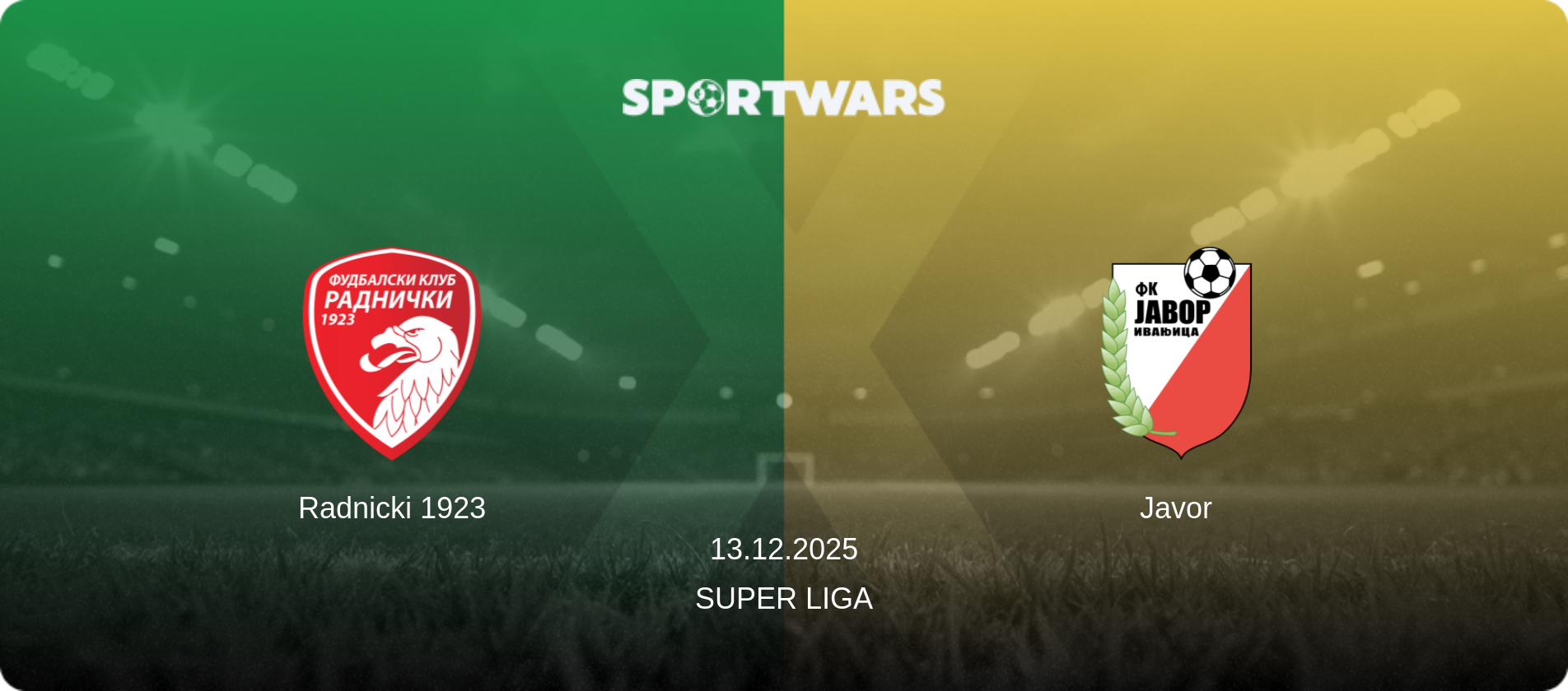 Radnicki 1923 — Javor, 13.12.2025 — Super Liga (match preview)