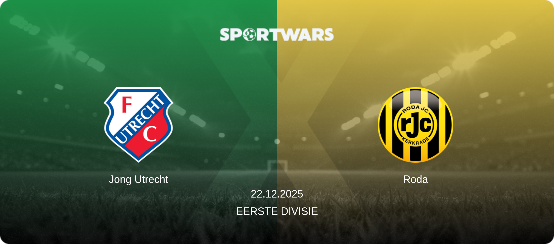 Jong Utrecht — Roda, 22.12.2025 — Eerste Divisie (match preview)