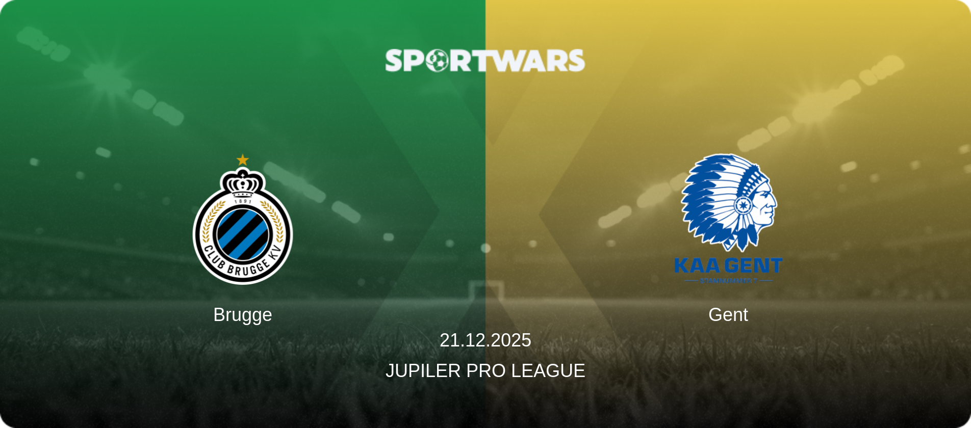 Brugge — Gent, 21.12.2025 — Jupiler Pro League (match preview)