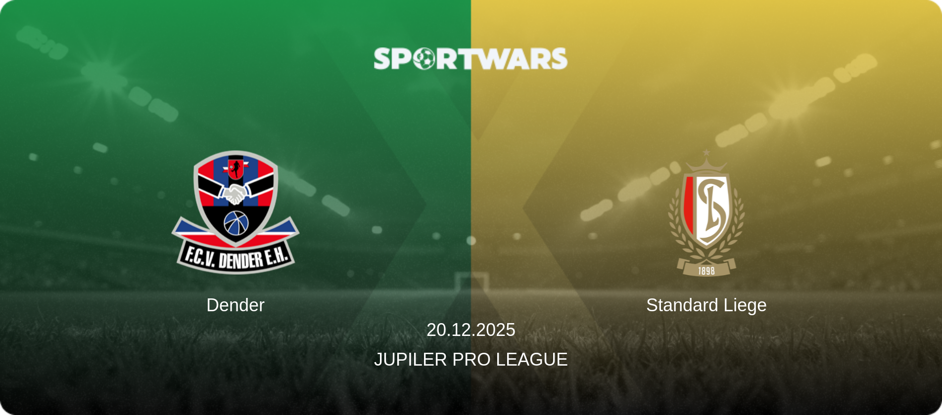 Dender — Standard Liege, 20.12.2025 — Jupiler Pro League (match preview)