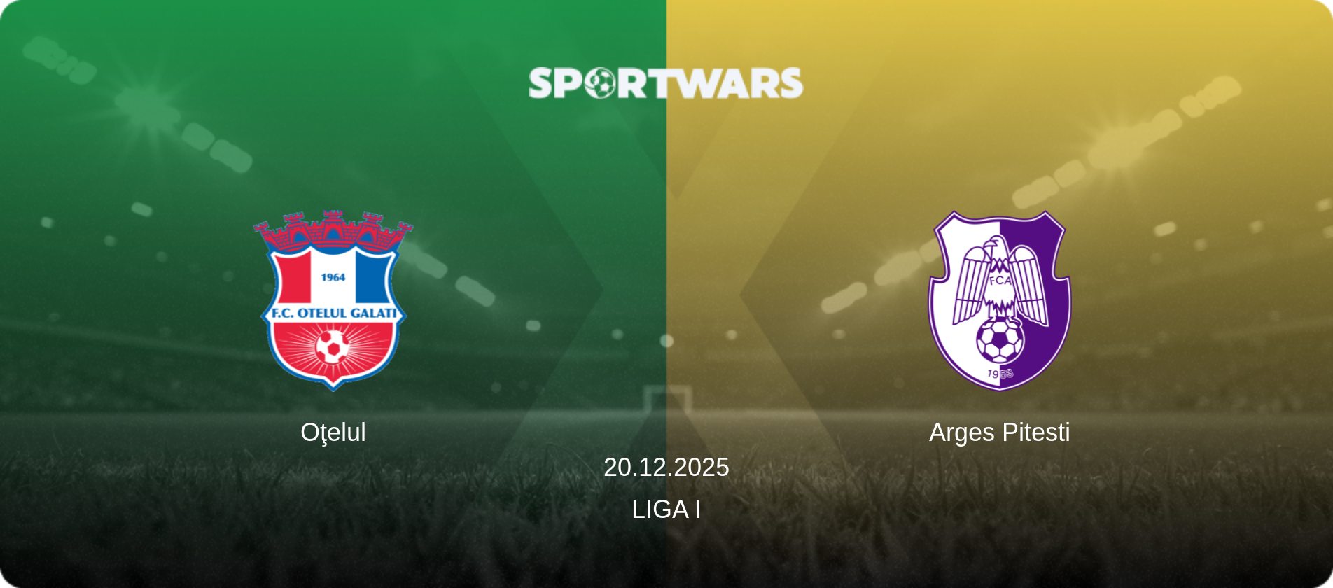 Oţelul — Arges Pitesti, 20.12.2025 — Liga I (match preview)