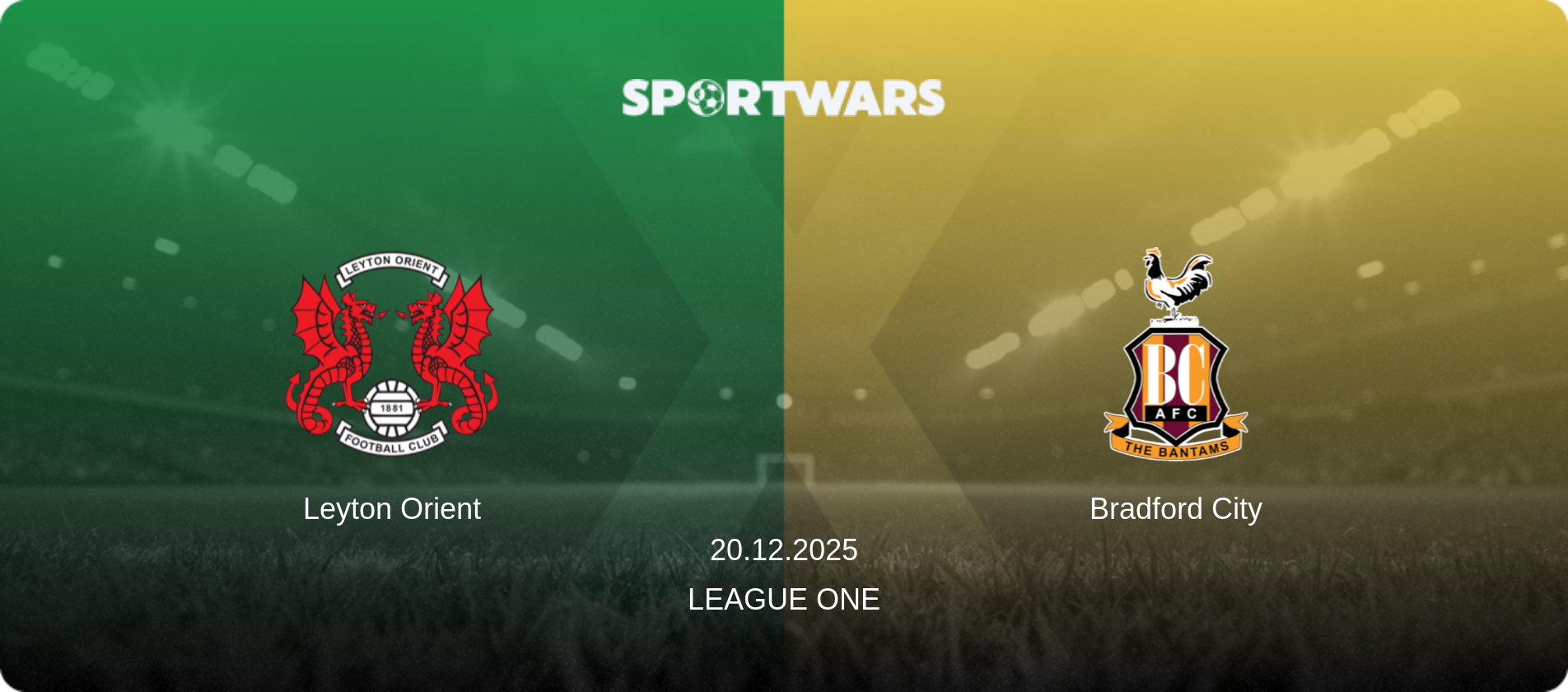 Leyton Orient — Bradford City, 20.12.2025 — League One (match preview)