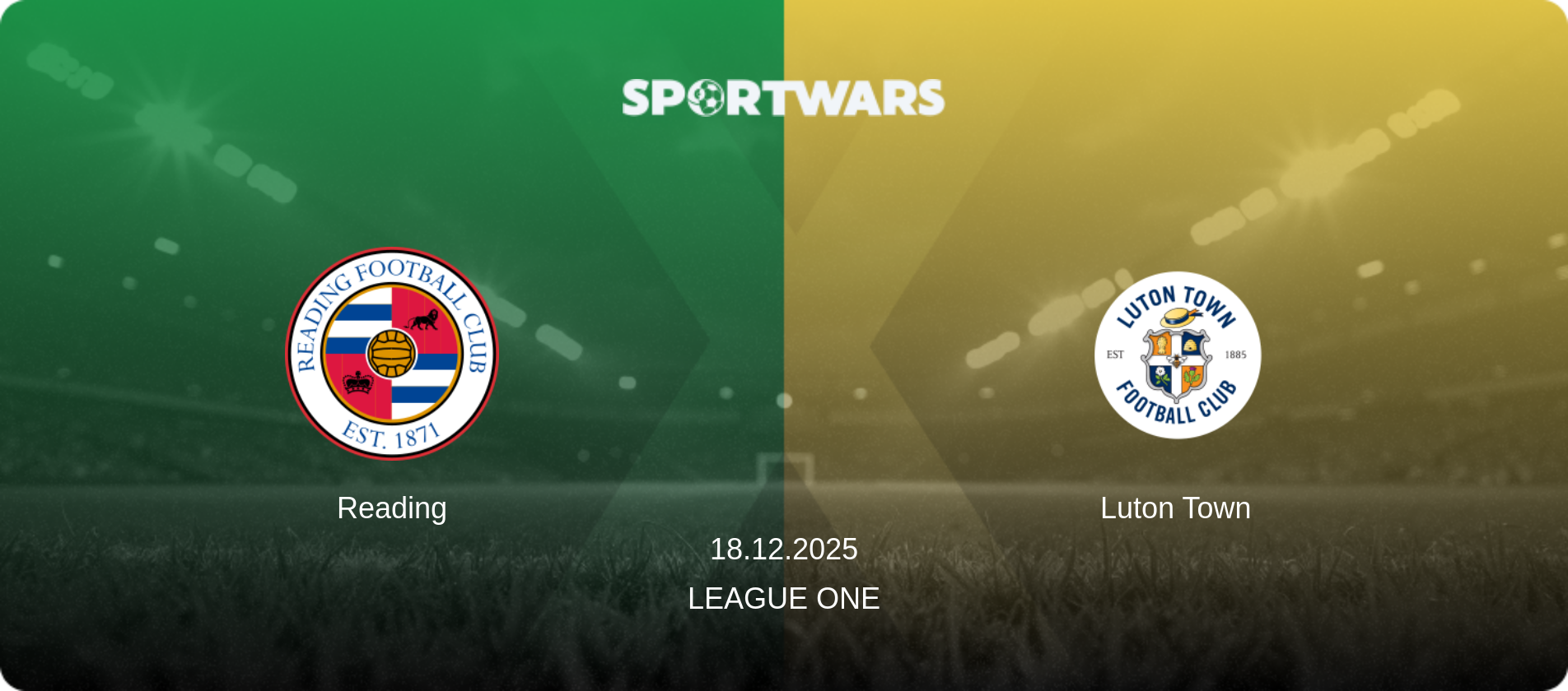 Reading — Luton Town, 18.12.2025 — League One (match preview)