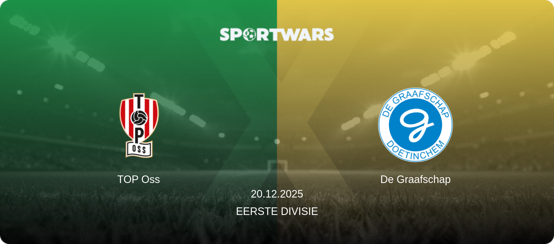 TOP Oss — De Graafschap, 20.12.2025 — Eerste Divisie (match preview)