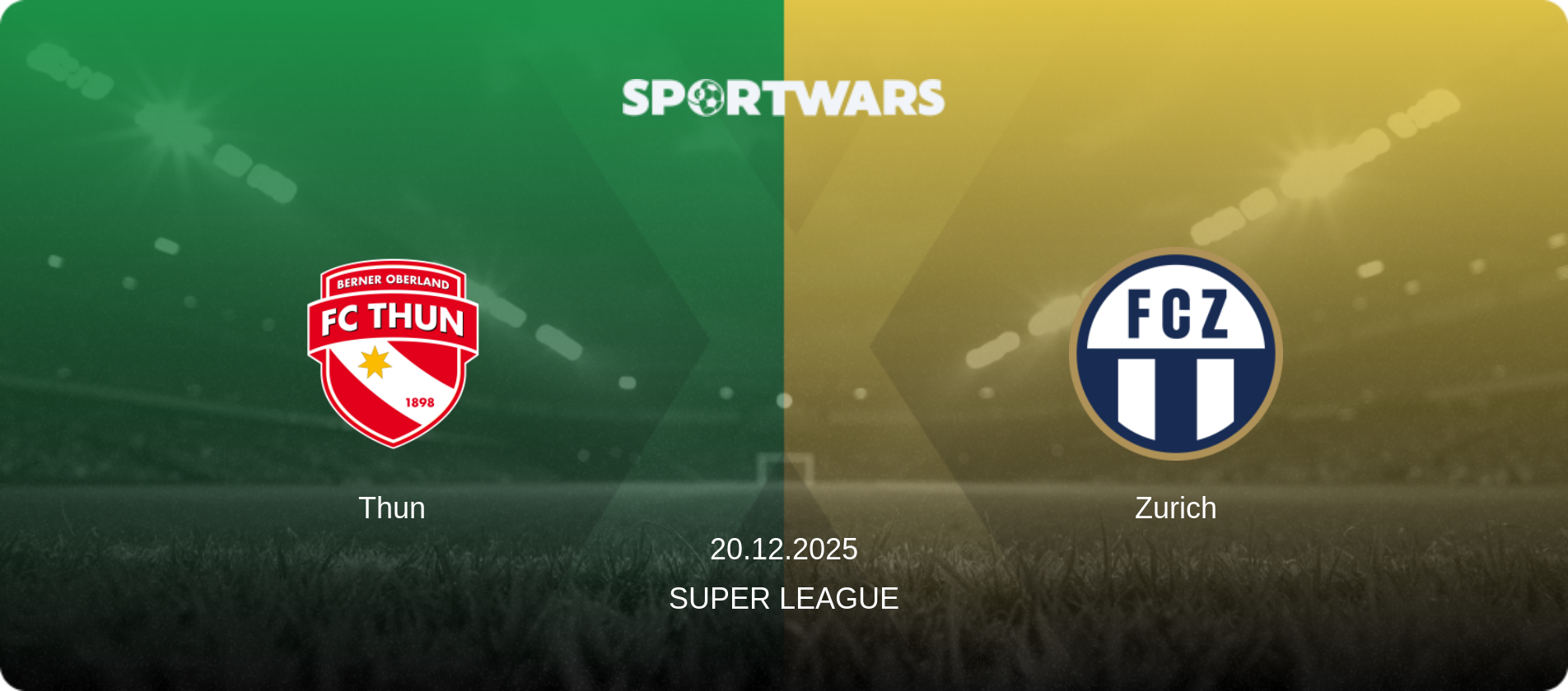 Thun — Zurich, 20.12.2025 — Super League (match preview)