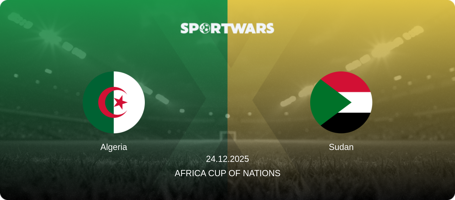 Algeria — Sudan, 24.12.2025 — Africa Cup of Nations (match preview)