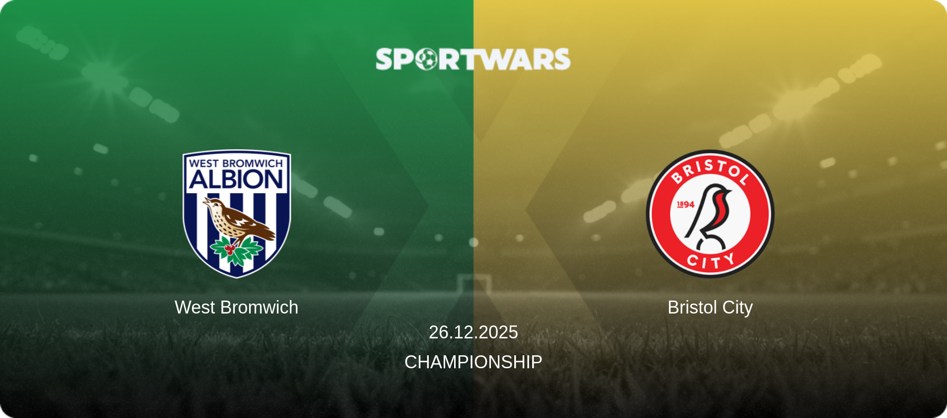 West Bromwich — Bristol City, 26.12.2025 — Championship (match preview)