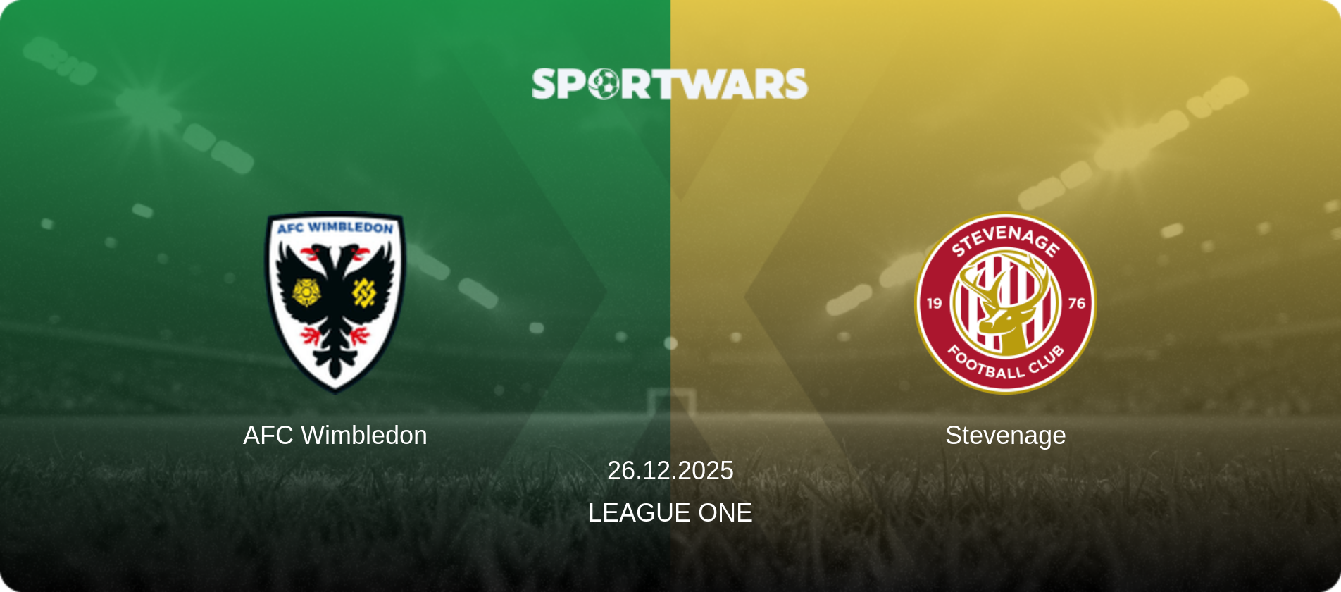 AFC Wimbledon — Stevenage, 26.12.2025 — League One (match preview)