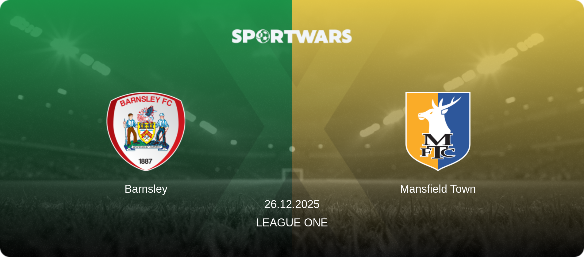 Barnsley — Mansfield Town, 26.12.2025 — League One (match preview)