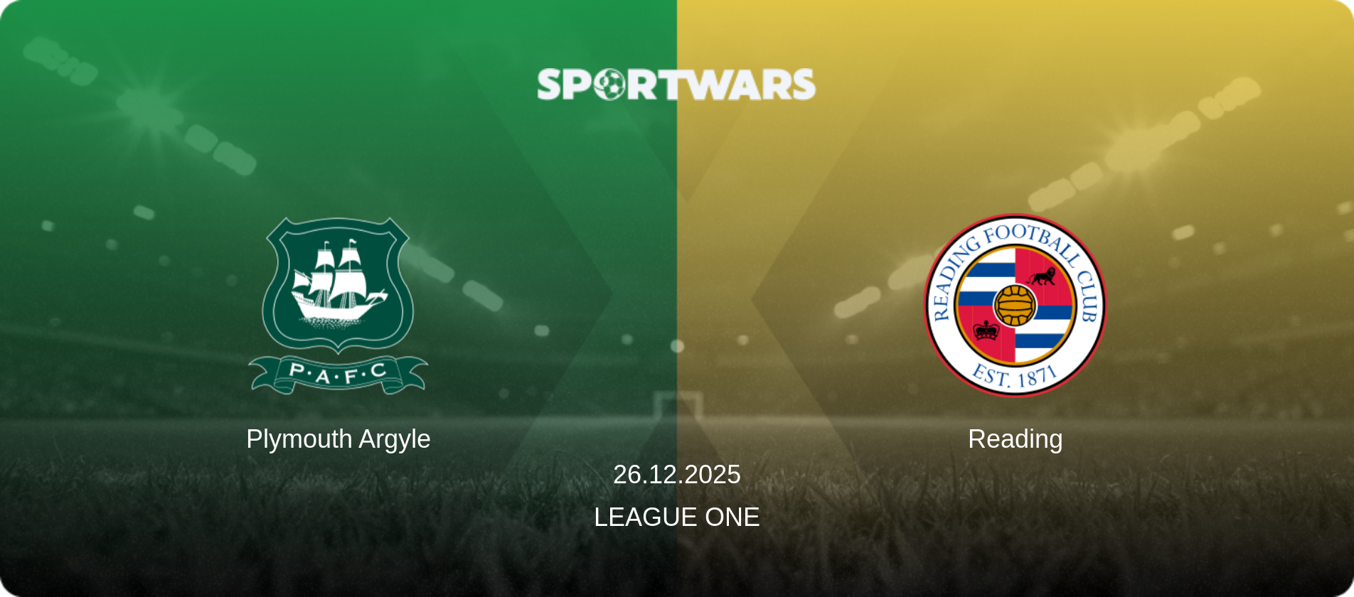 Plymouth Argyle — Reading, 26.12.2025 — League One (match preview)