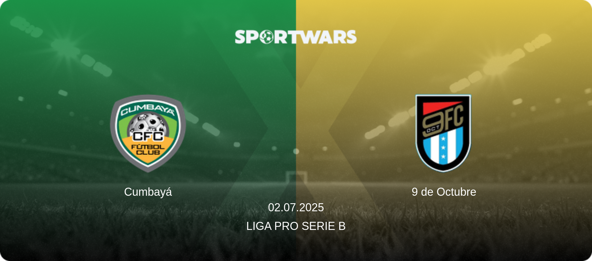 Cumbayá — 9 de Octubre, 02.07.2025 — Liga Pro Serie B (match preview)
