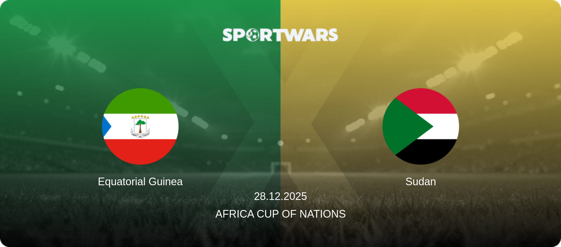 Equatorial Guinea — Sudan, 28.12.2025 — Africa Cup of Nations (match preview)