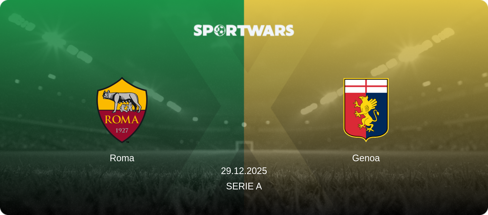 Roma — Genoa, 29.12.2025 — Serie A (match preview)