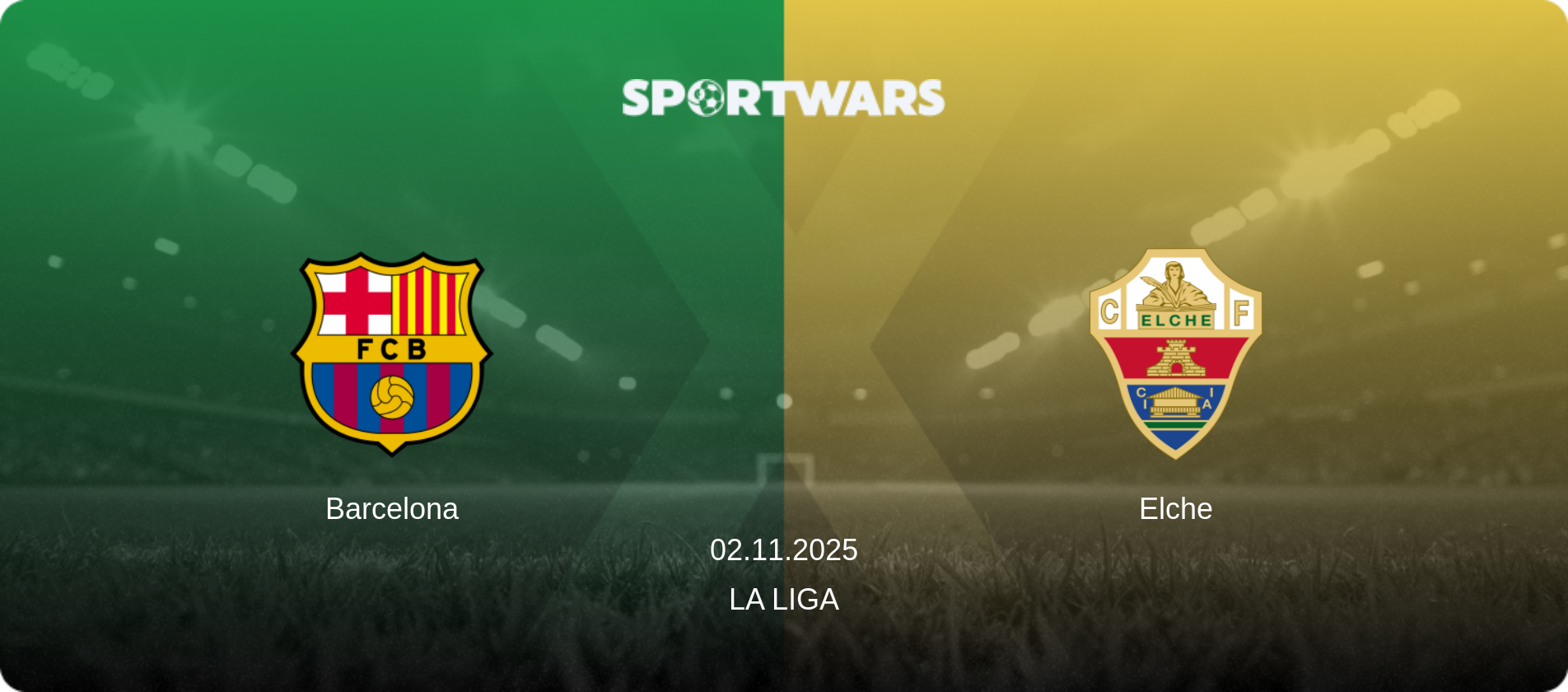 Barcelona — Elche, 02.11.2025 — La Liga (match preview)