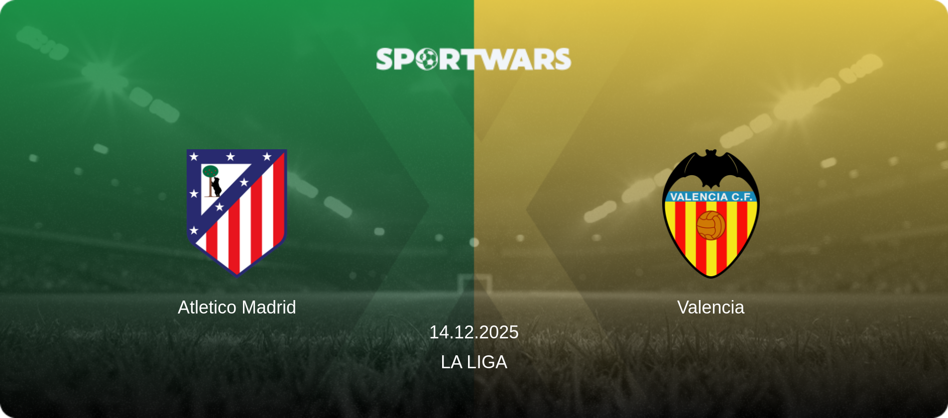 Atletico Madrid — Valencia, 14.12.2025 — La Liga (match preview)