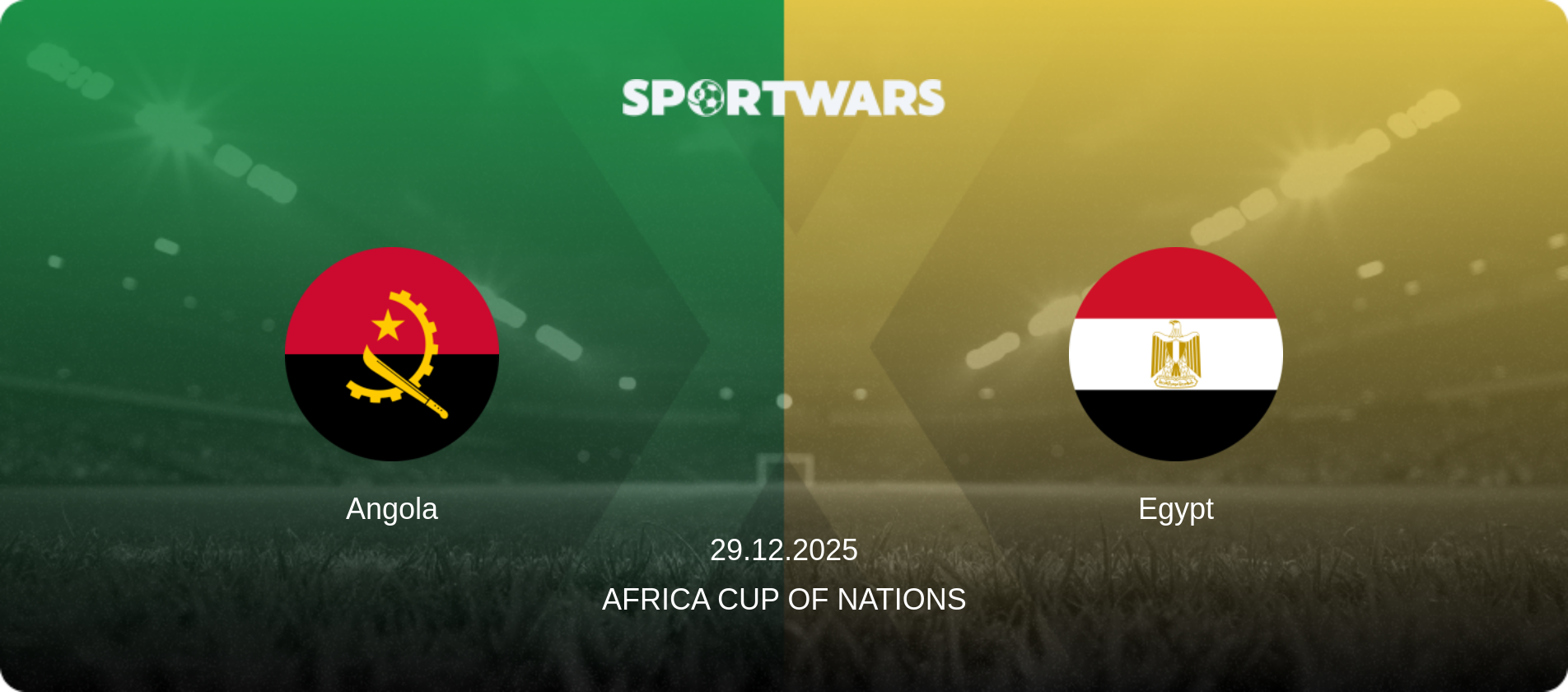 Angola — Egypt, 29.12.2025 — Africa Cup of Nations (match preview)