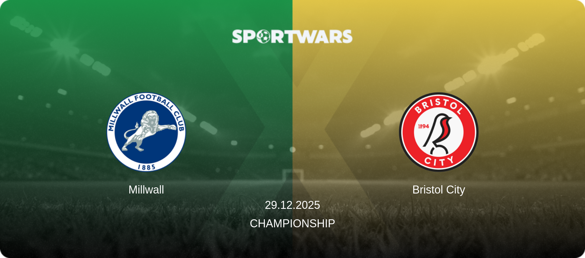 Millwall — Bristol City, 29.12.2025 — Championship (match preview)