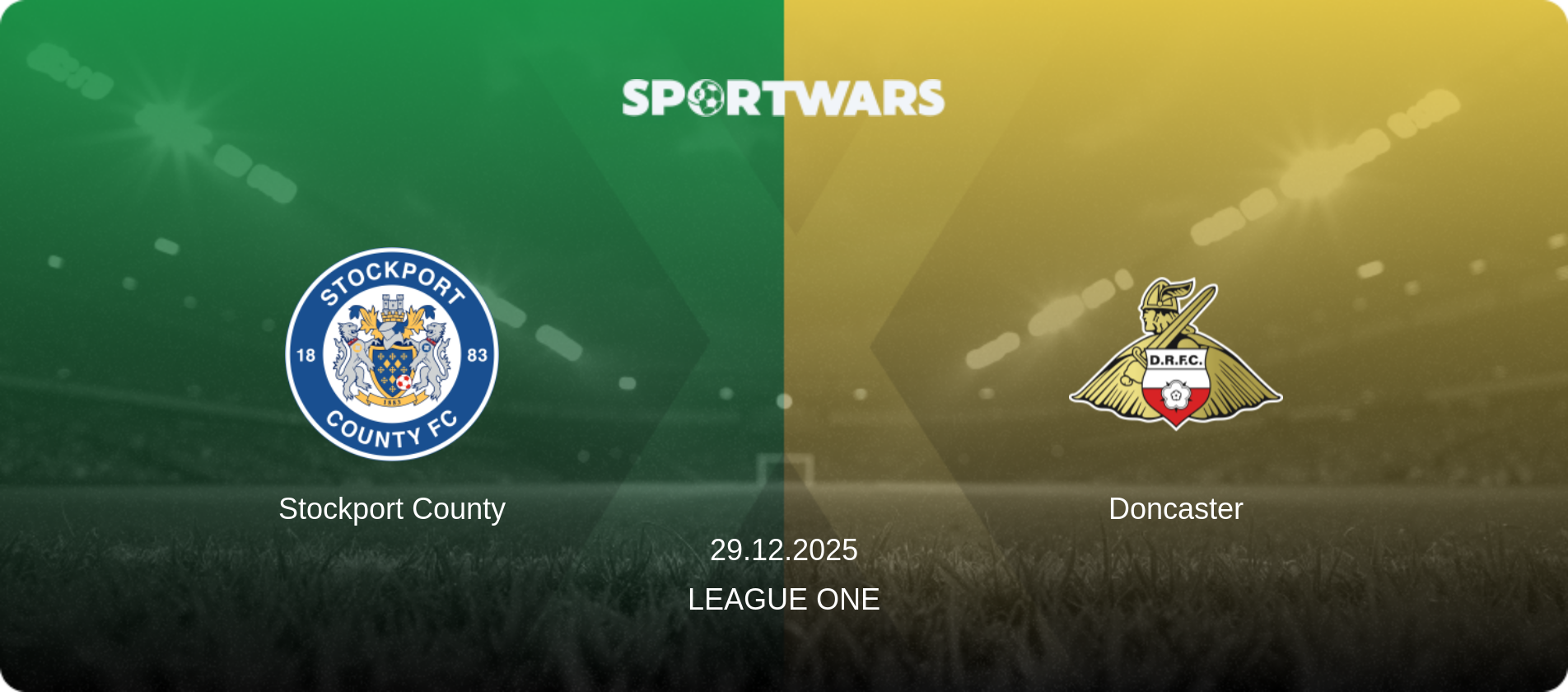 Stockport County — Doncaster, 29.12.2025 — League One (match preview)