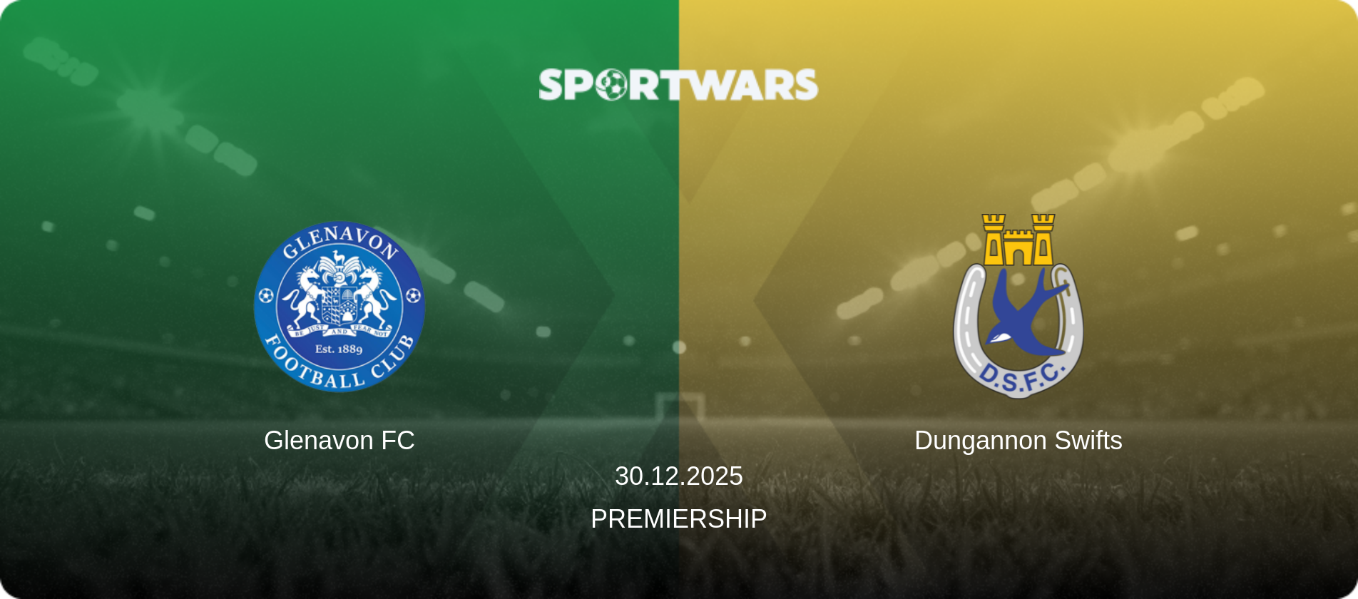 Glenavon FC — Dungannon Swifts, 30.12.2025 — Premiership (match preview)