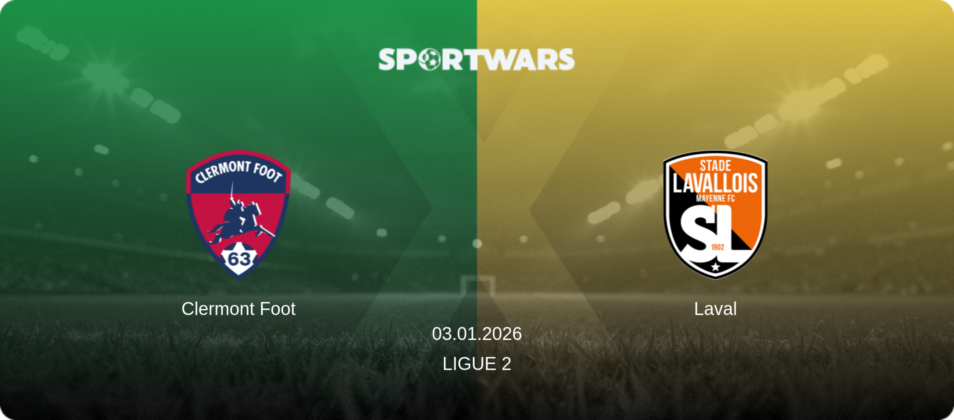 Clermont Foot — Laval, 03.01.2026 — Ligue 2 (match preview)