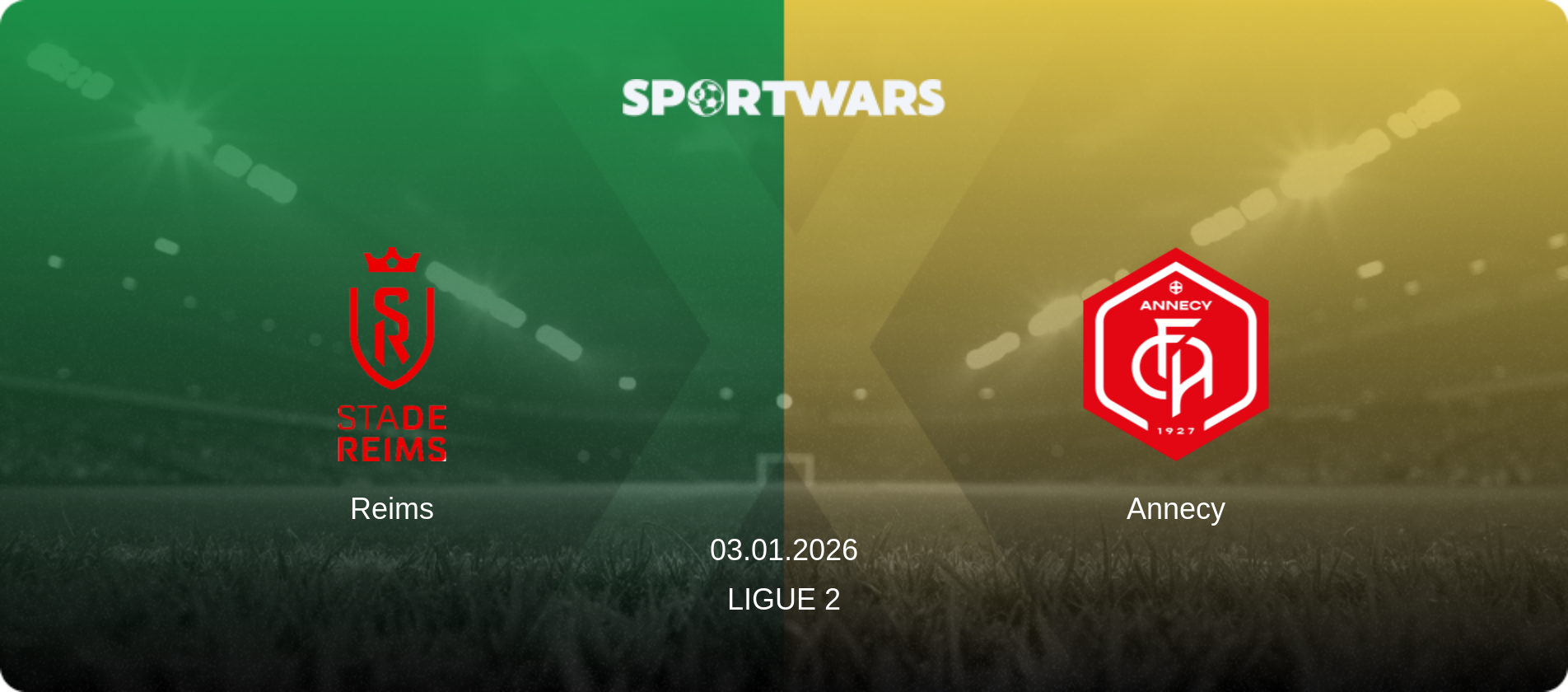 Reims — Annecy, 03.01.2026 — Ligue 2 (match preview)