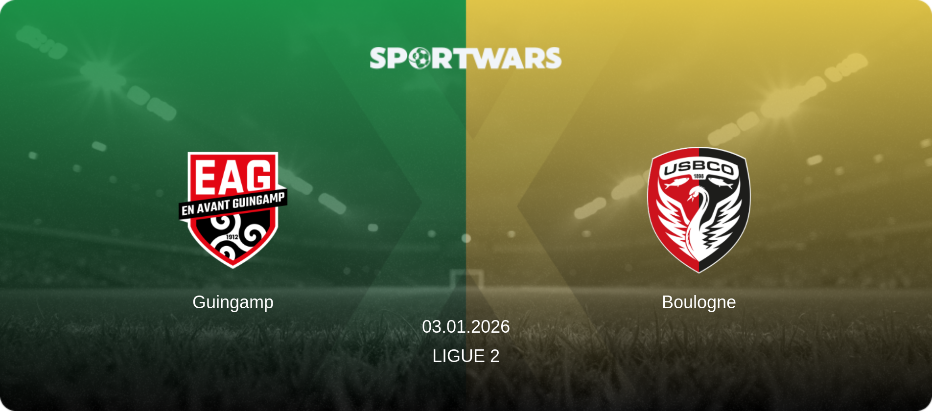 Guingamp — Boulogne, 03.01.2026 — Ligue 2 (match preview)