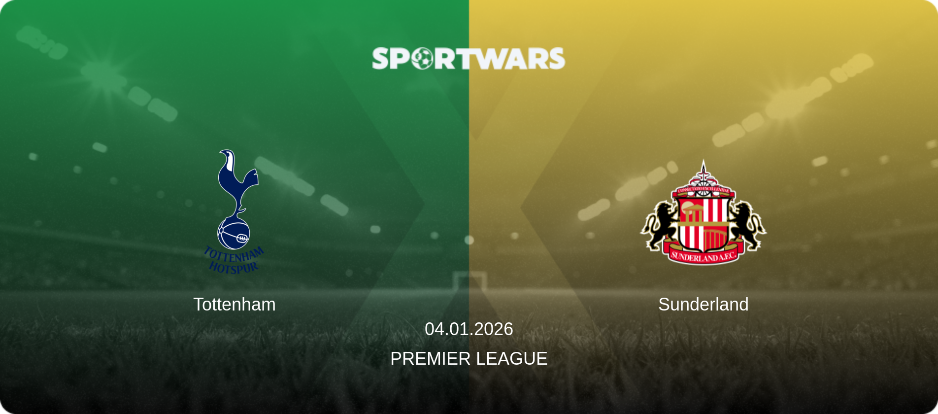 Tottenham — Sunderland, 04.01.2026 — Premier League (match preview)