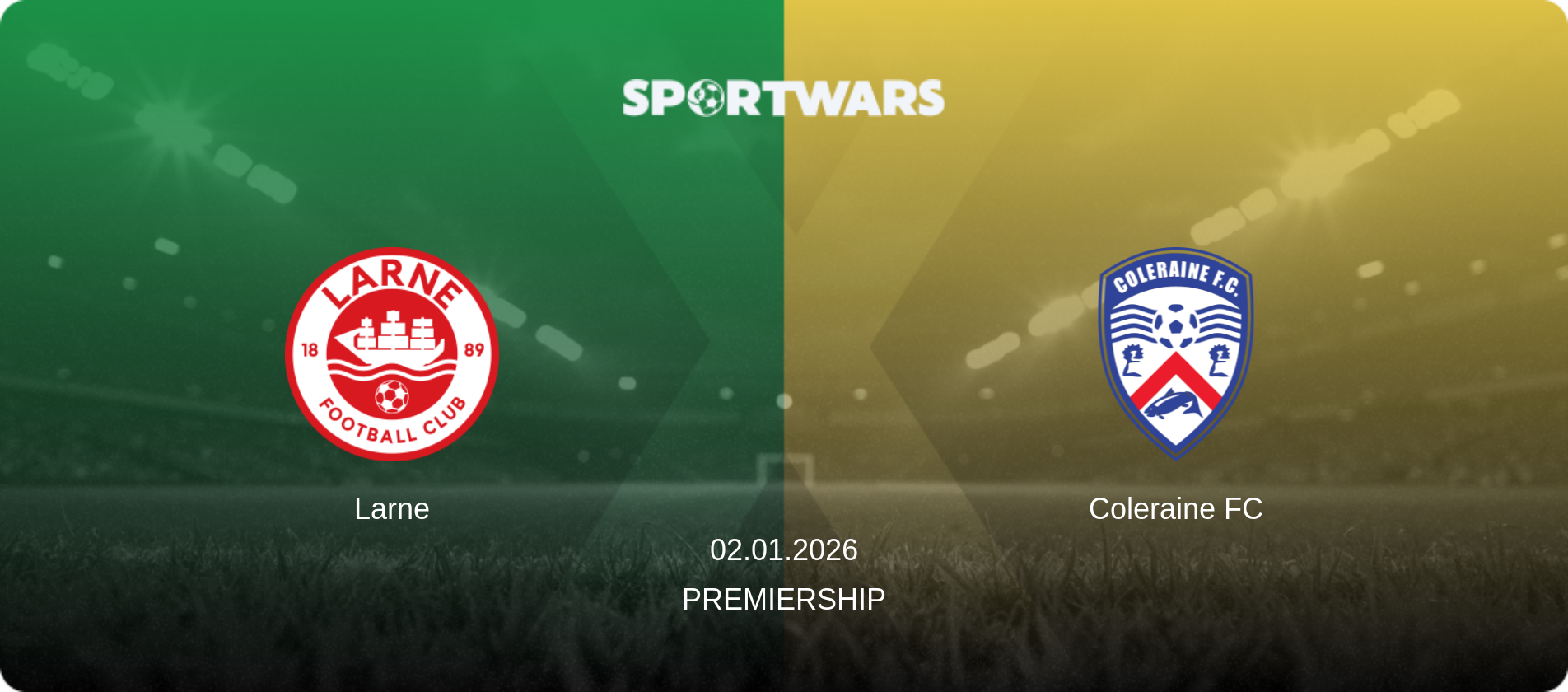 Larne — Coleraine FC, 02.01.2026 — Premiership (match preview)