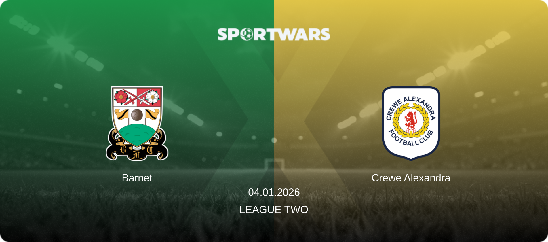 Barnet — Crewe Alexandra, 04.01.2026 — League Two (match preview)