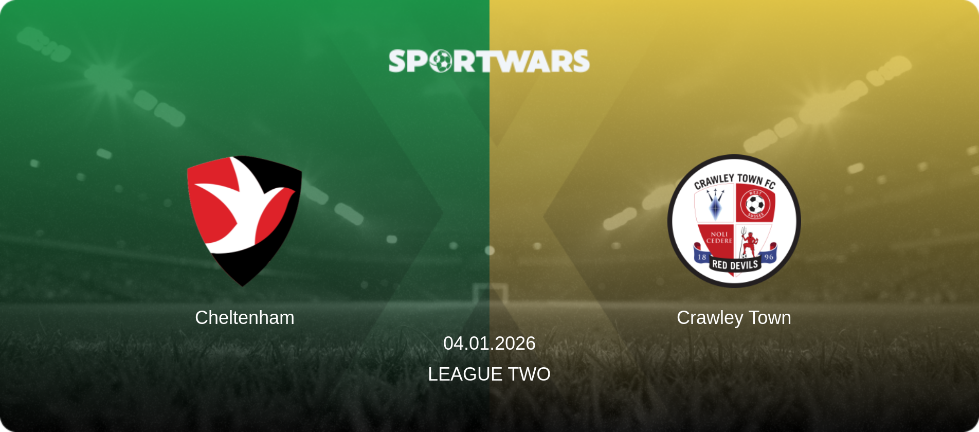 Cheltenham — Crawley Town, 04.01.2026 — League Two (match preview)