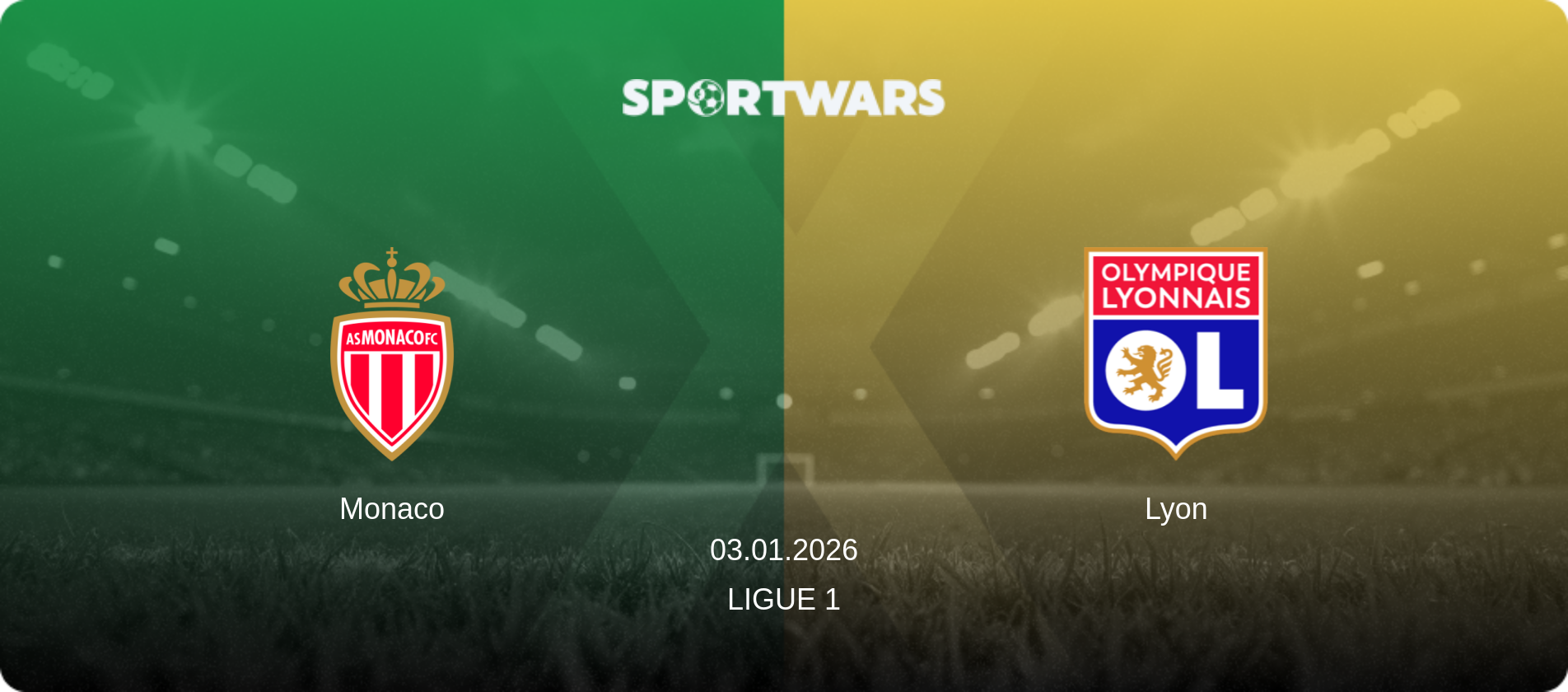 Monaco — Lyon, 03.01.2026 — Ligue 1 (match preview)