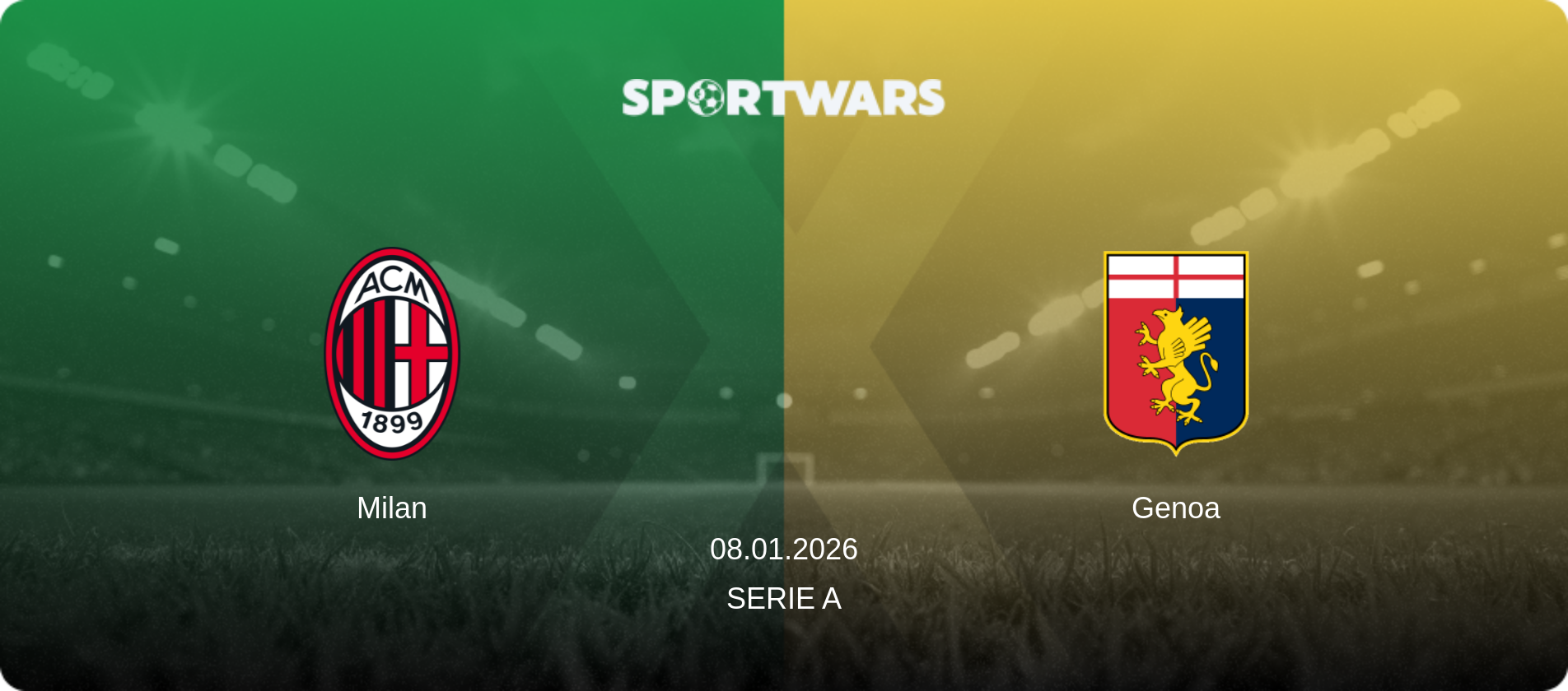 Milan — Genoa, 08.01.2026 — Serie A (match preview)