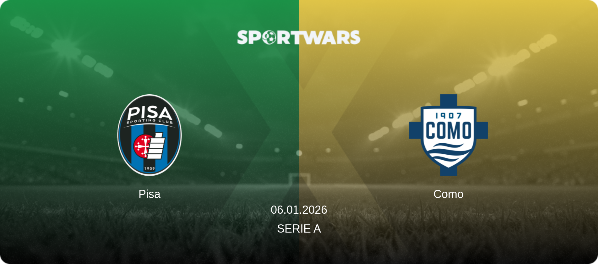 Pisa — Como, 06.01.2026 — Serie A (match preview)