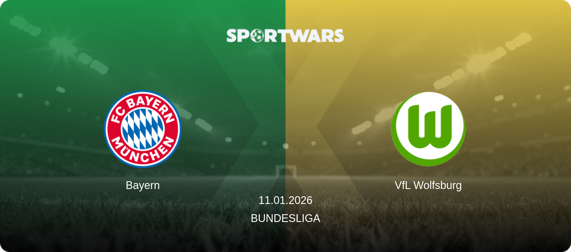 Bayern — VfL Wolfsburg, 11.01.2026 — Bundesliga (match preview)