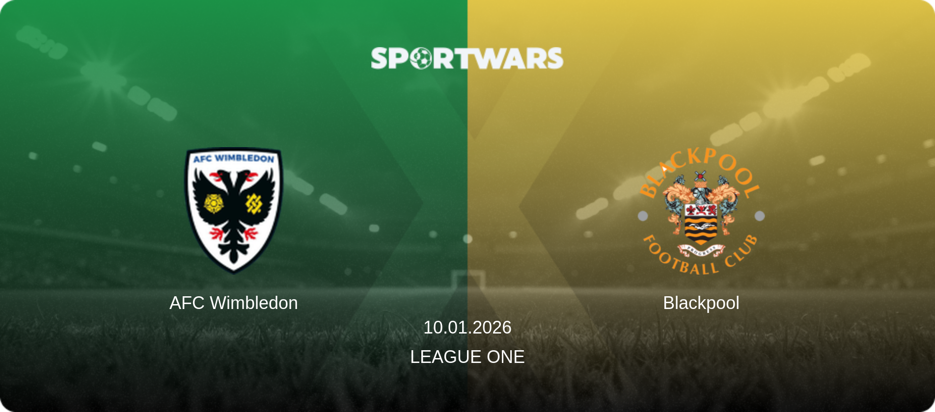 AFC Wimbledon — Blackpool, 10.01.2026 — League One (match preview)
