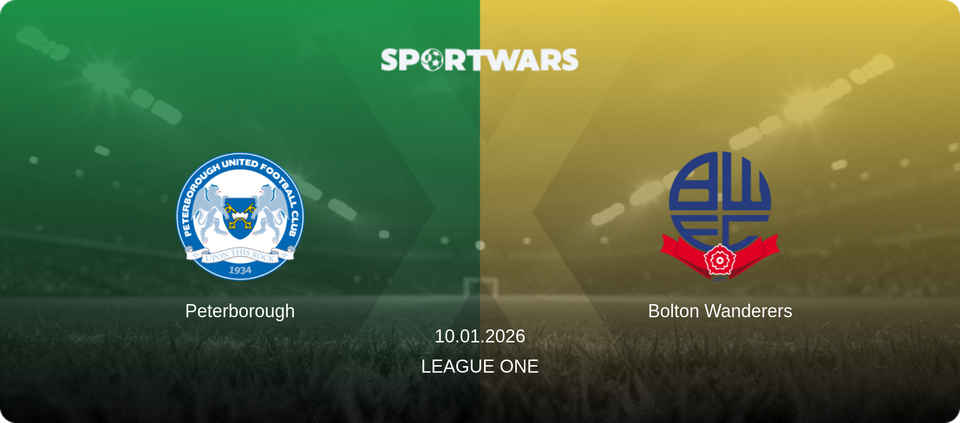 Peterborough — Bolton Wanderers, 10.01.2026 — League One (match preview)