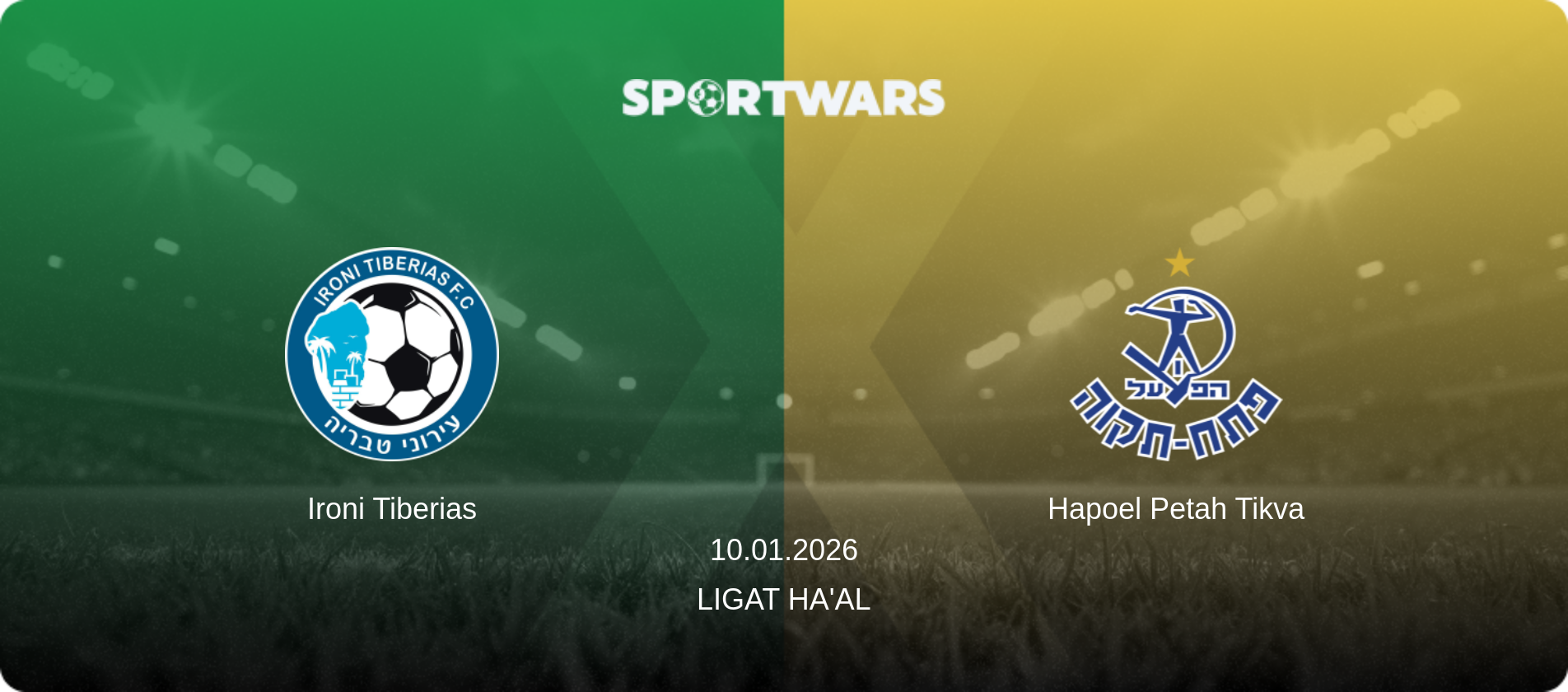 Ironi Tiberias — Hapoel Petah Tikva, 10.01.2026 — Ligat Ha'al (match preview)