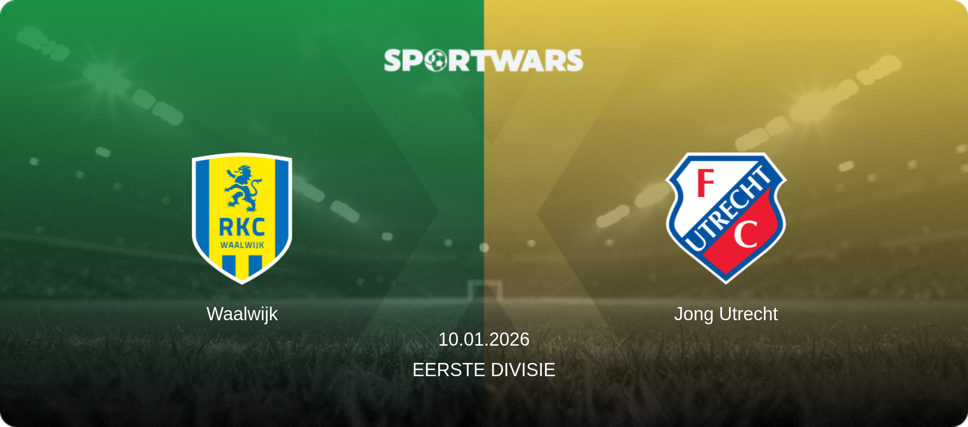 Waalwijk — Jong Utrecht, 10.01.2026 — Eerste Divisie (match preview)