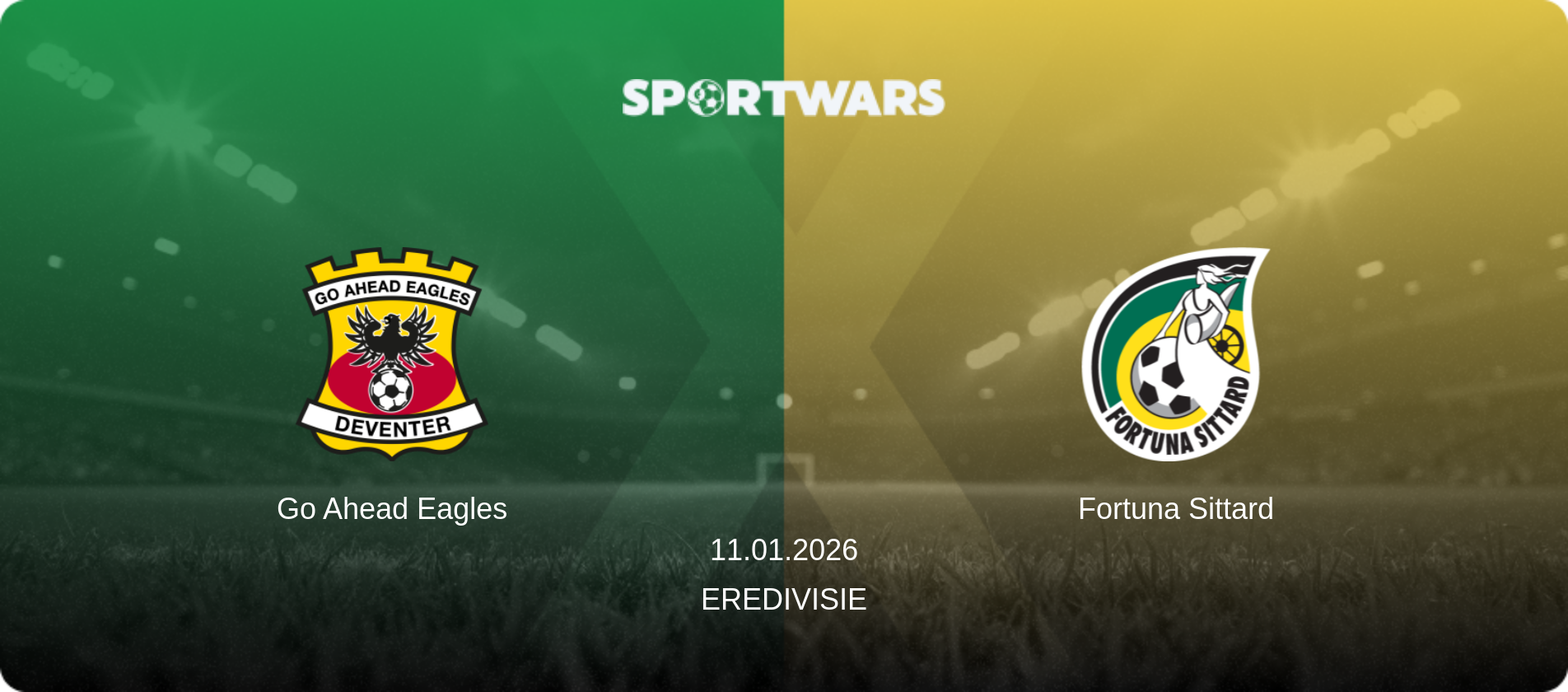 Go Ahead Eagles — Fortuna Sittard, 11.01.2026 — Eredivisie (match preview)