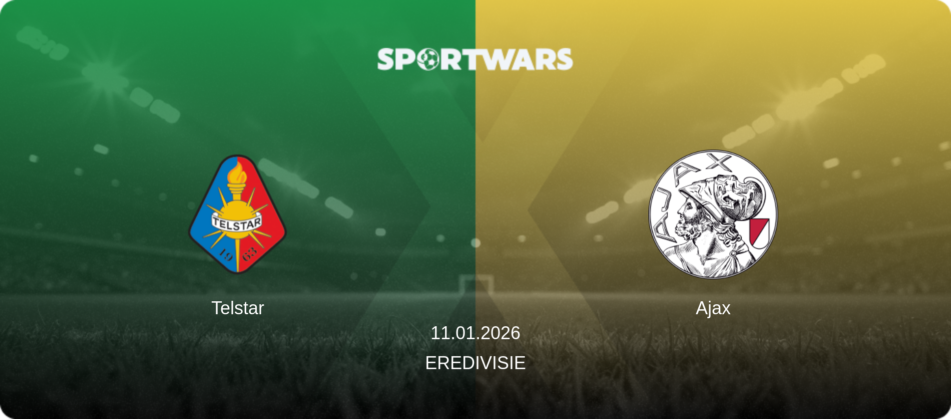 Telstar — Ajax, 11.01.2026 — Eredivisie (match preview)