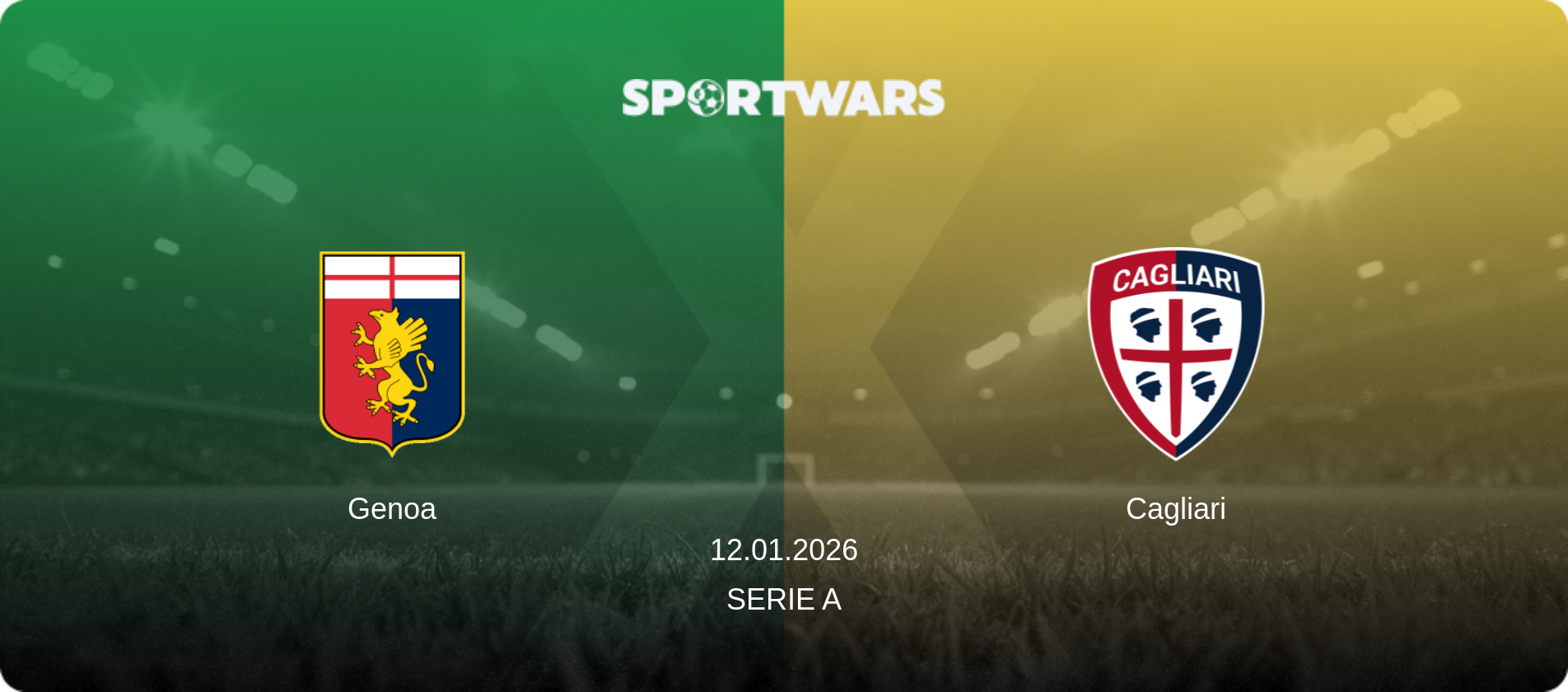 Genoa — Cagliari, 12.01.2026 — Serie A (match preview)