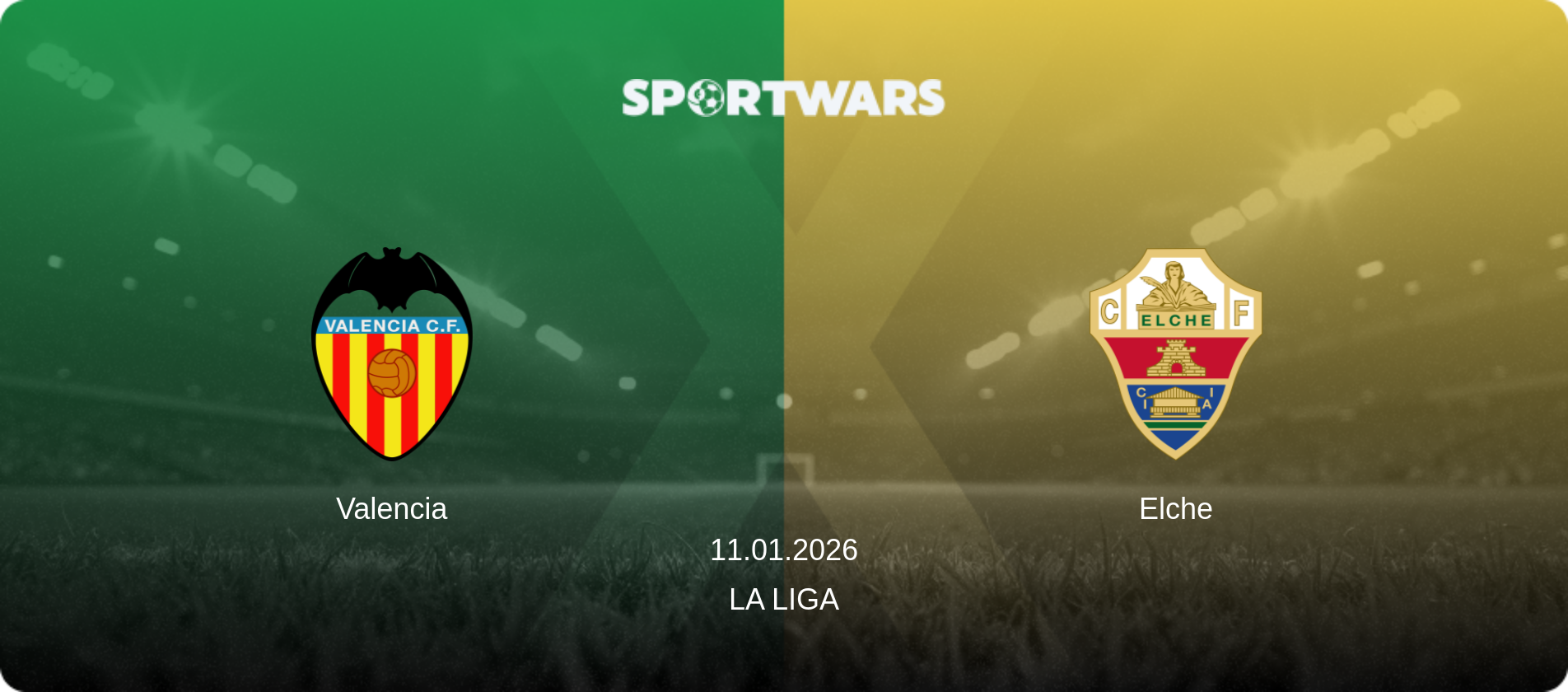 Valencia — Elche, 11.01.2026 — La Liga (match preview)